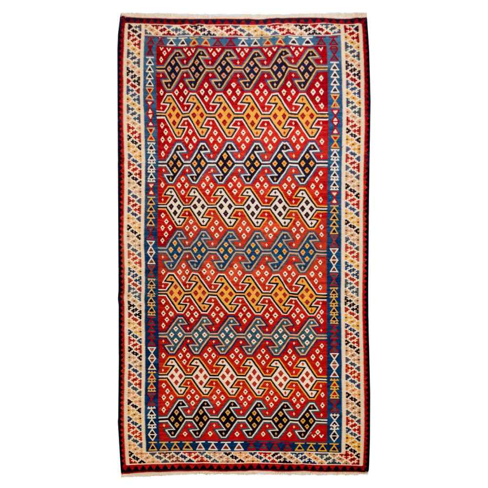 Main image of 波斯羊毛基里姆地毯 手工编织于法尔斯 传统 Tarlan