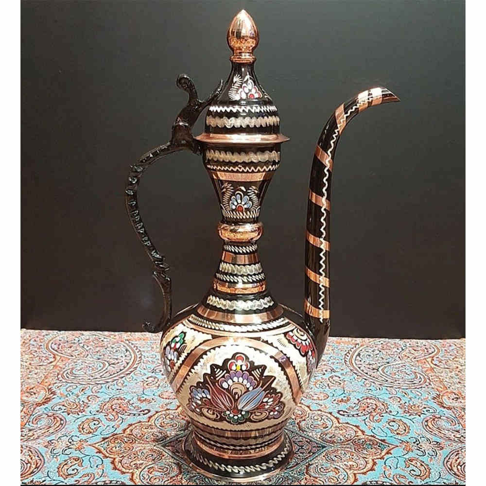 波斯铜制玫瑰花露喷洒器 – 哈娜珐琅彩绘