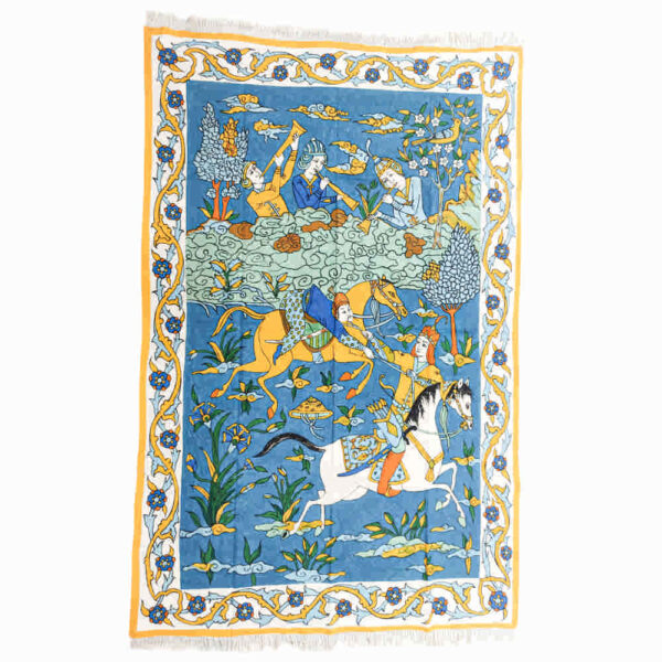 伊朗桌布：伊斯法罕传统卡拉姆卡里木版印花 – Tina 款