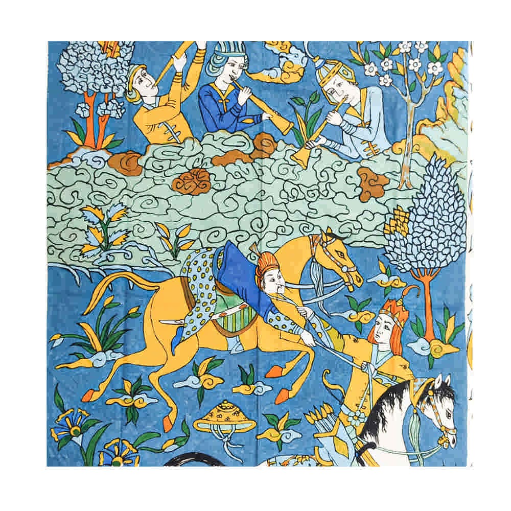 伊朗桌布:伊斯法罕传统卡拉姆卡里木版印花 – Tina 款