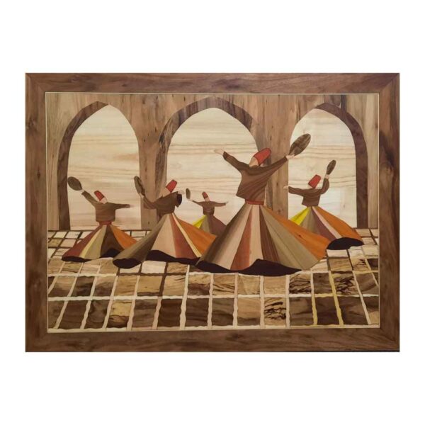 镶嵌木镶嵌艺术 – Sama Dancing