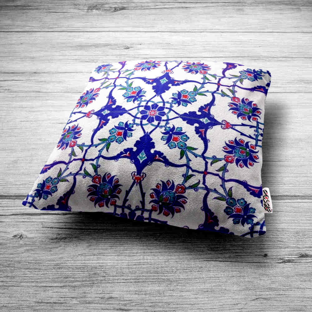 波斯天鹅绒靠垫套 – Hezardastan 设计(2件套)