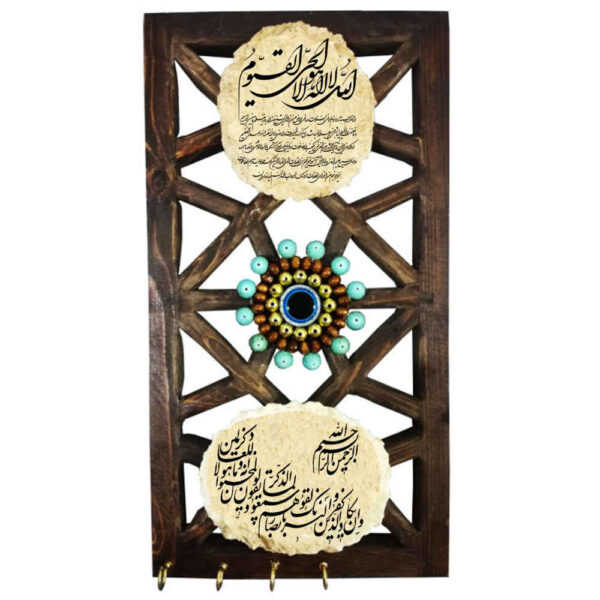 伊斯兰墙上钥匙挂架 —— 设计为《差点经文》第16节