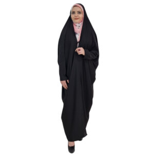 伊斯兰阿拉伯黑色遮袍 – Sahar（带袖子，女士及祈祷款）