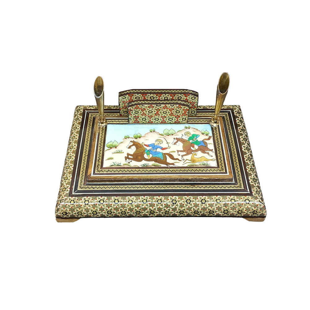 Main image of 木质笔筒 – Khatamkari 风格，Asatiri 设计