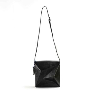 奢华手工皮革斜挎单肩包 – 3D 款