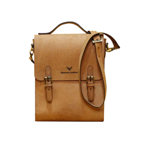 奢华皮革邮差单肩包 – 手工款 Barasa