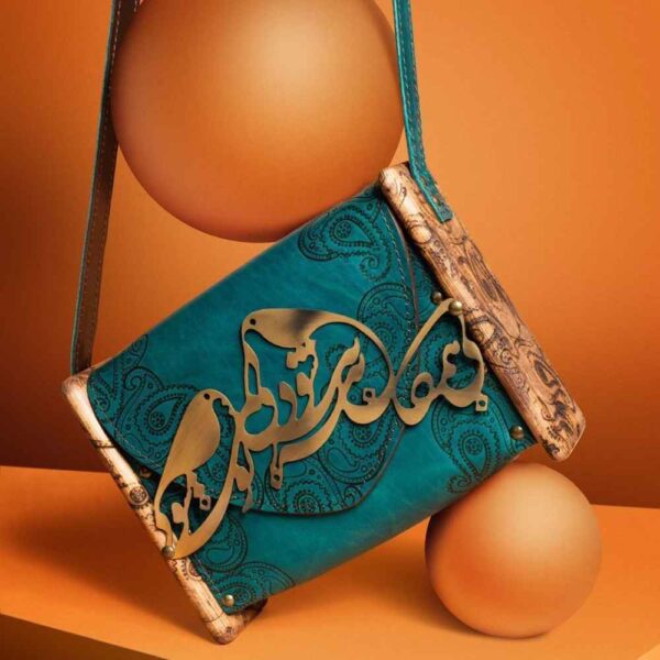 奢华手工皮革斜挎单肩包 – 波斯 Bi Hamegan 款