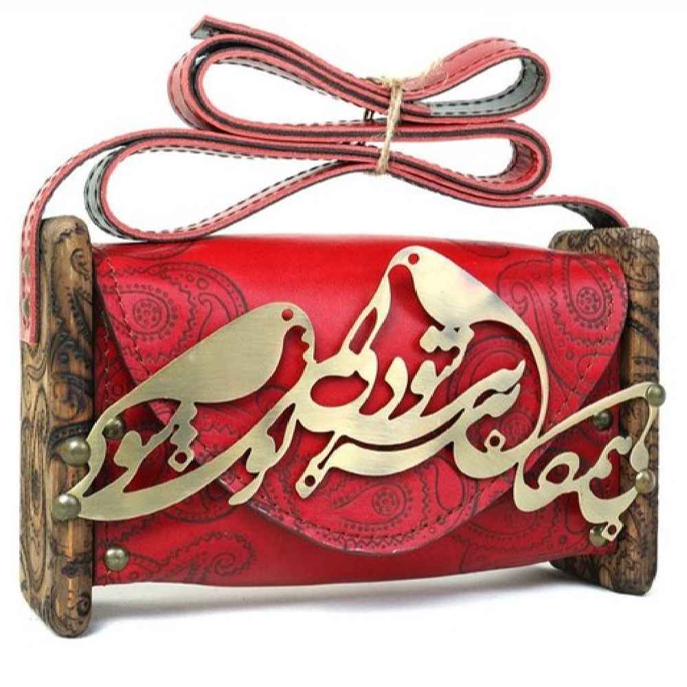 奢华手工皮革斜挎单肩包 – 波斯 Bi Hamegan 款