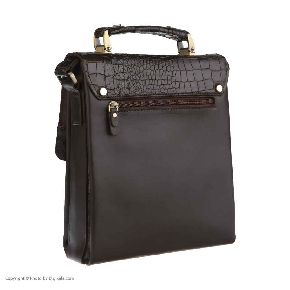 奢华皮革邮差单肩包 – 手工款 Croco