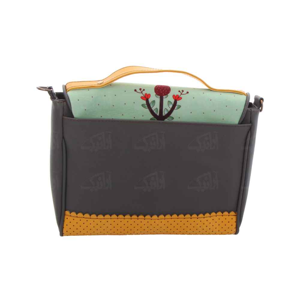 波斯皮革斜挎单肩包 – Laleh 款，手工优雅