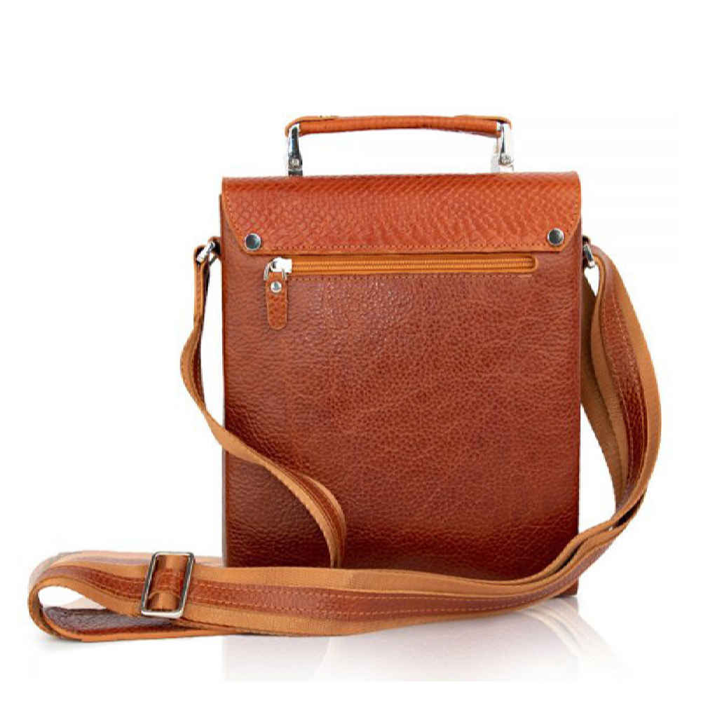 奢华皮革邮差单肩包 – 手工款 Nahal