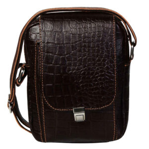 奢华手工皮革斜挎包 – Shab 款