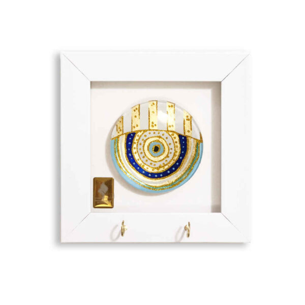 装饰性墙上钥匙挂架 —— Cheshm Nazar（护身恶眼）设计 N24 款