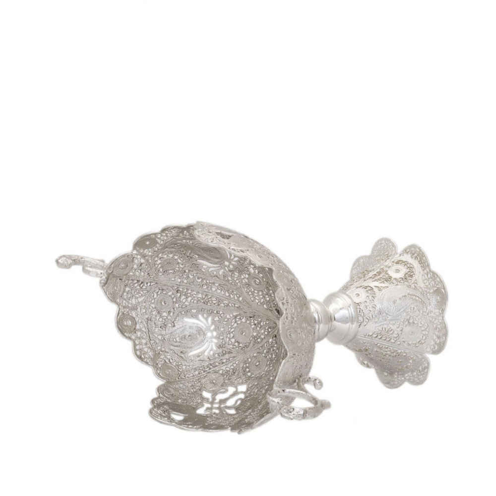 波斯金丝细工装饰碗 – 手工 Behdis 杰作