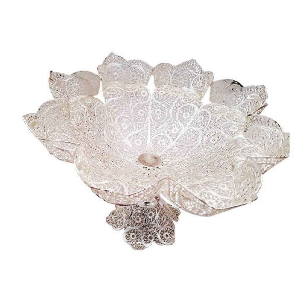 波斯金丝细工装饰碗 – 奢华 Taaj 手工艺