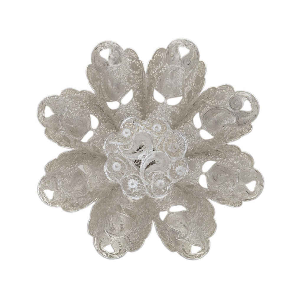 波斯金丝细工装饰碗 – 传统 Taban 手工艺