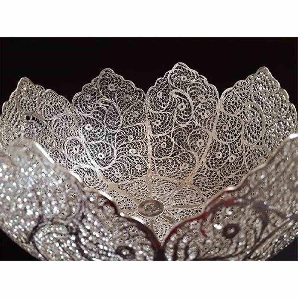 波斯金丝细工装饰碗 – Tida 36 精致手工艺