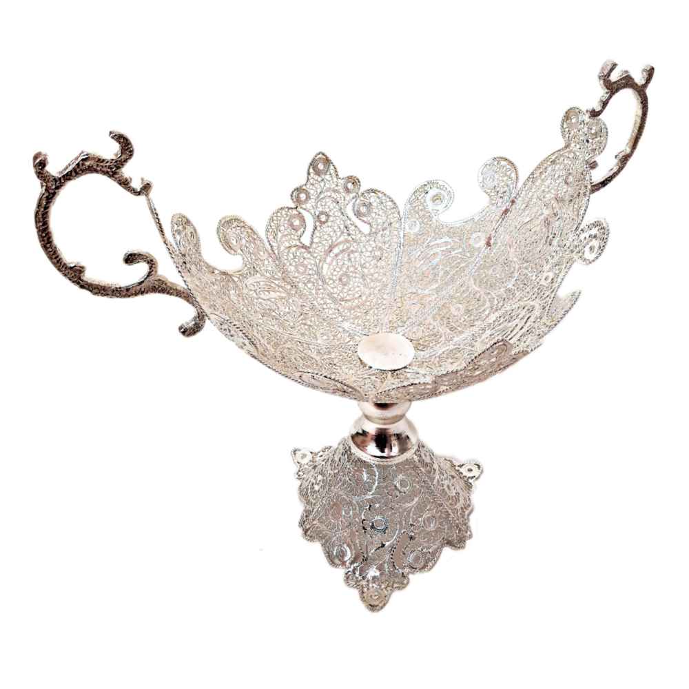 波斯金丝细工装饰碗 – 手工 Tooran 设计