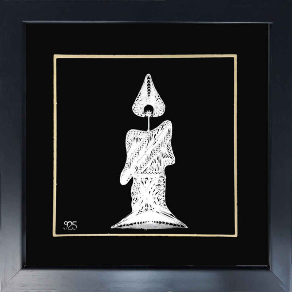 镶框金丝细工艺 – 艺术蜡烛款