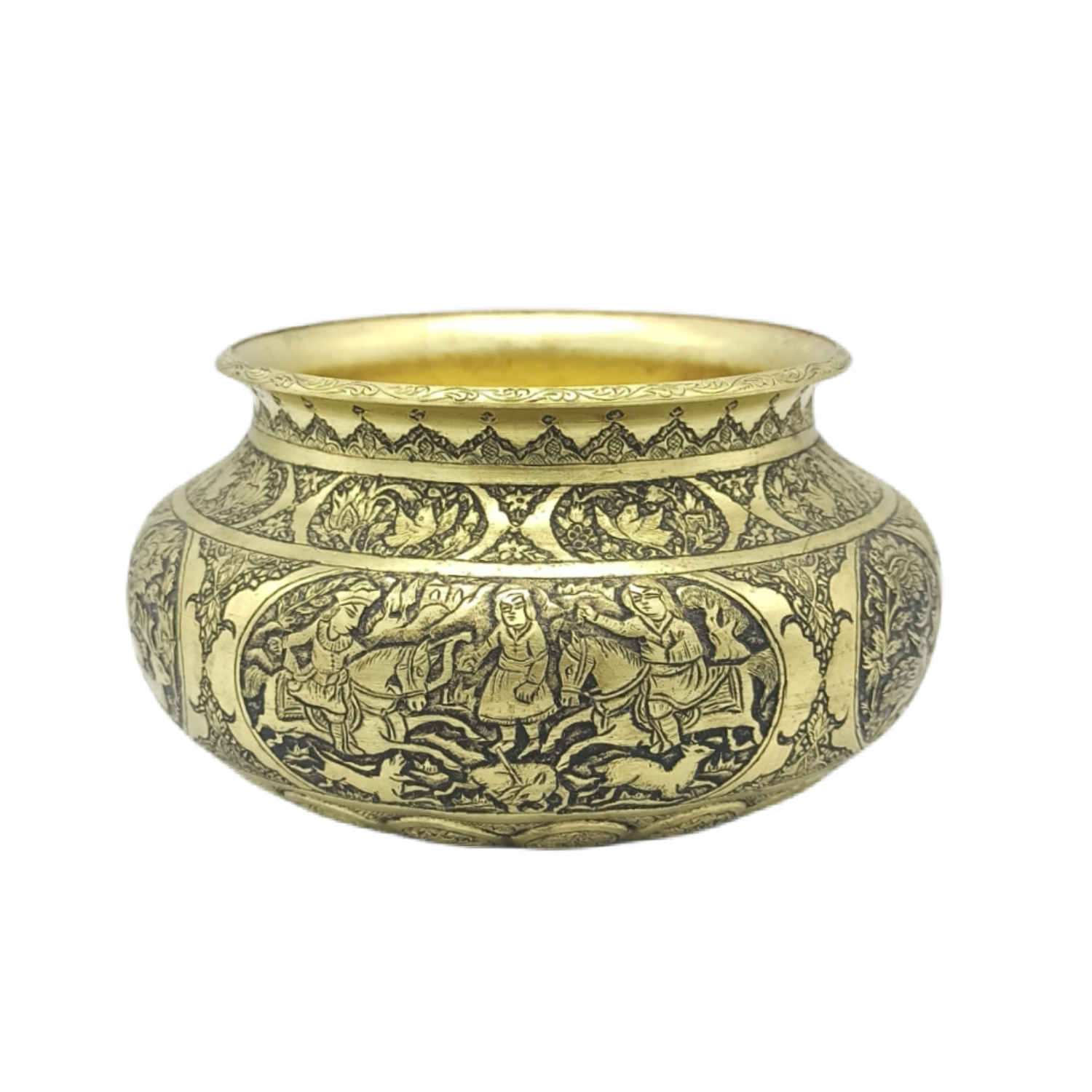 Main image of 装饰黄铜碗 手工波斯雕刻 Shekar 款