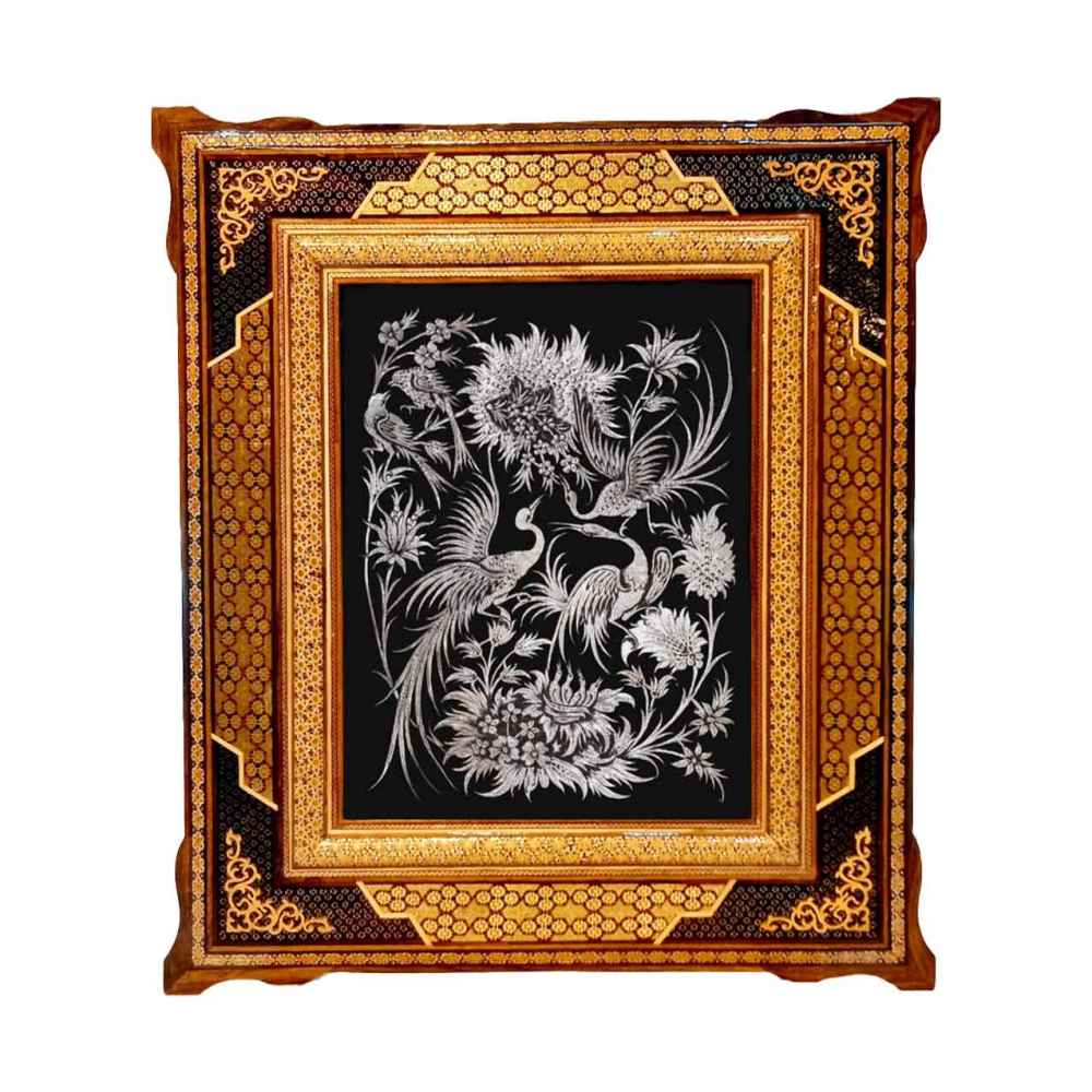 Main image of 手工镶框波斯雕刻铜艺 Hasti – 传统墙饰