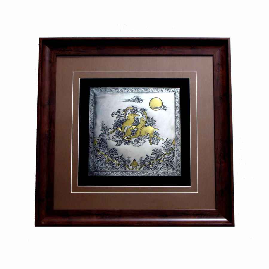 Main image of 手工镶框波斯雕刻铜艺 Ahoo