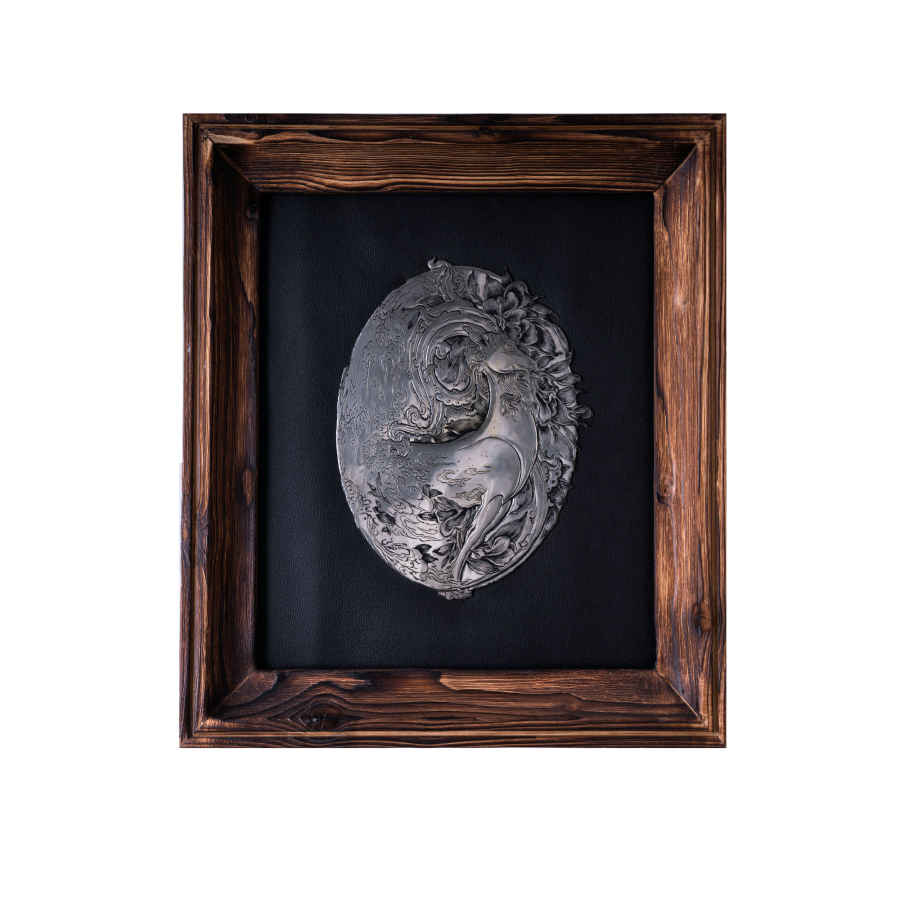 Main image of 手工镶框波斯雕刻铜艺 Goat