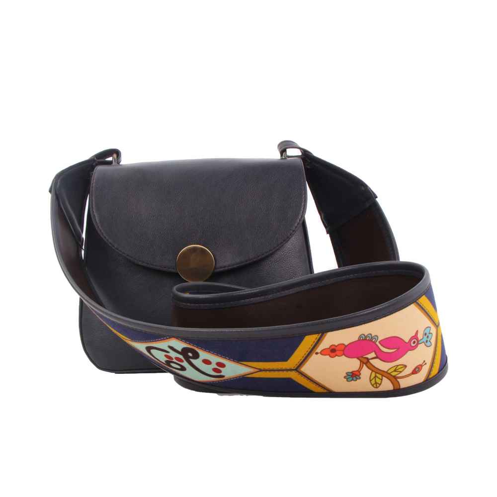 手工波斯皮革斜挎单肩包 – Aseman 款