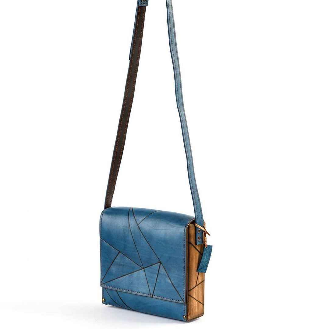 奢华手工皮革斜挎单肩包 – Dagh 款