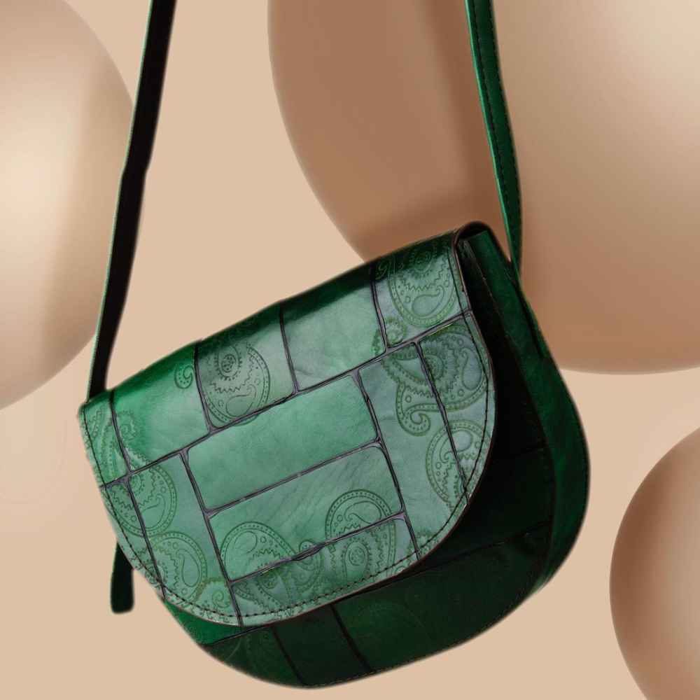 Main image of 奢华手工皮革斜挎单肩包 – Kheshti 款