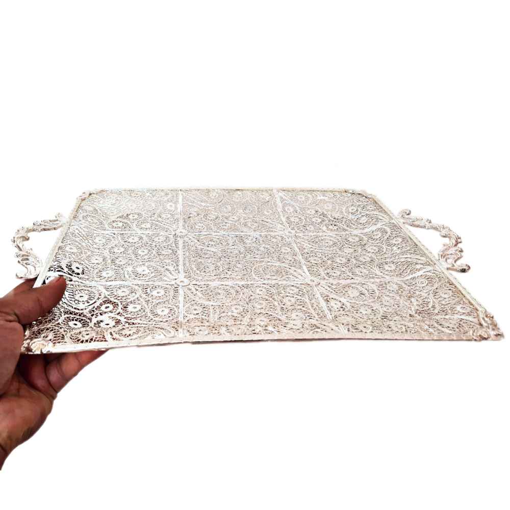 波斯马利勒工艺银托盘 Javid 款