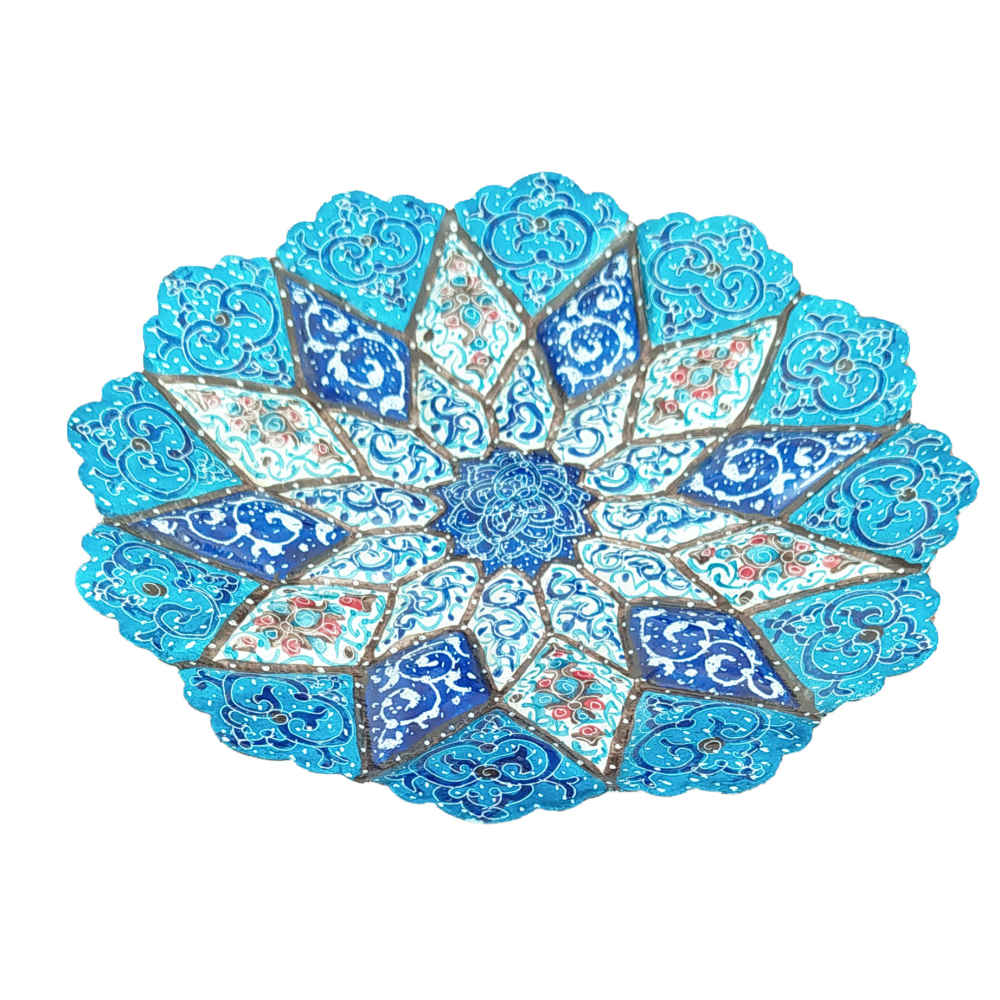 装饰铜盘 手绘波斯掐丝珐琅 Abtin