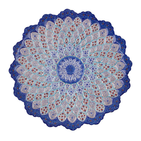 装饰铜盘 手绘波斯掐丝珐琅 Azar