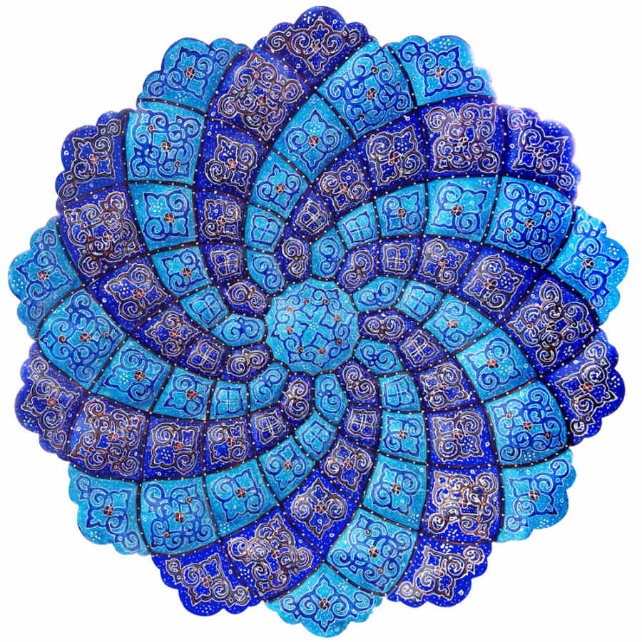 Main image of 装饰铜盘 手绘波斯掐丝珐琅 Ahoora