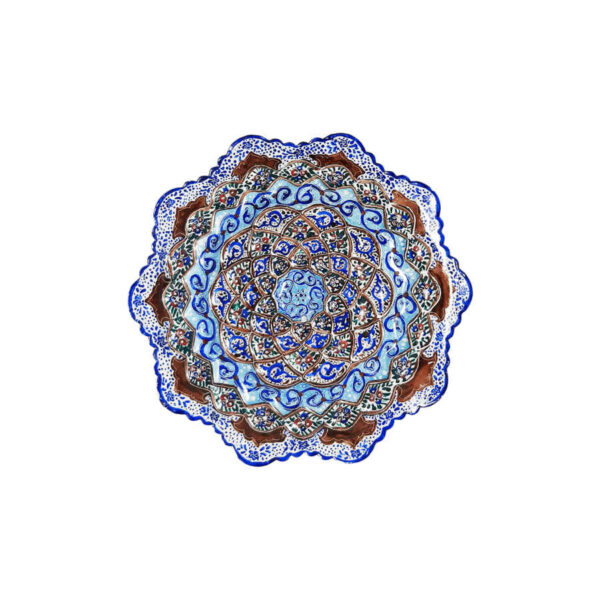 装饰铜盘 手绘波斯掐丝珐琅 Bamdad