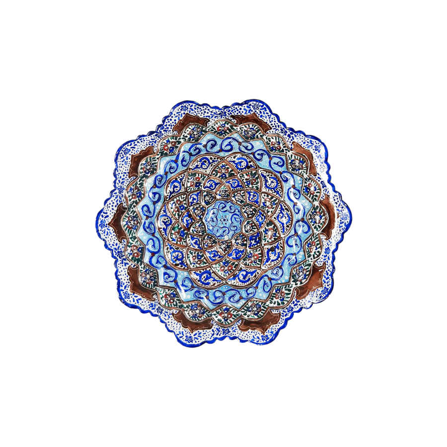 Main image of 装饰铜盘 手绘波斯掐丝珐琅 Bamdad