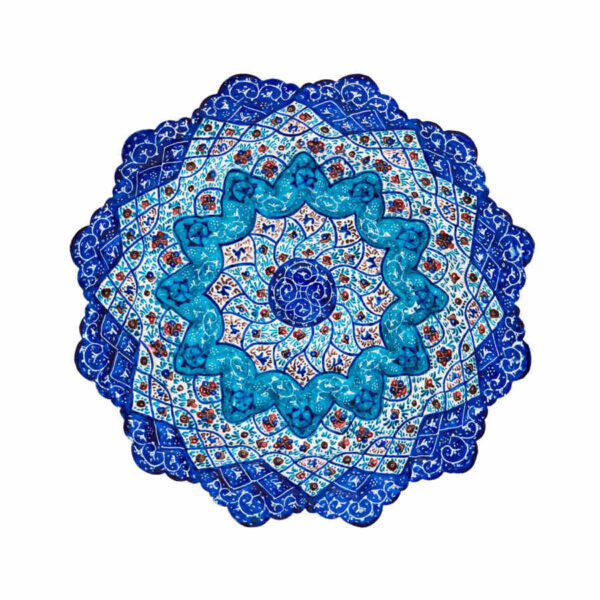 装饰铜盘 手绘波斯掐丝珐琅 Bavar