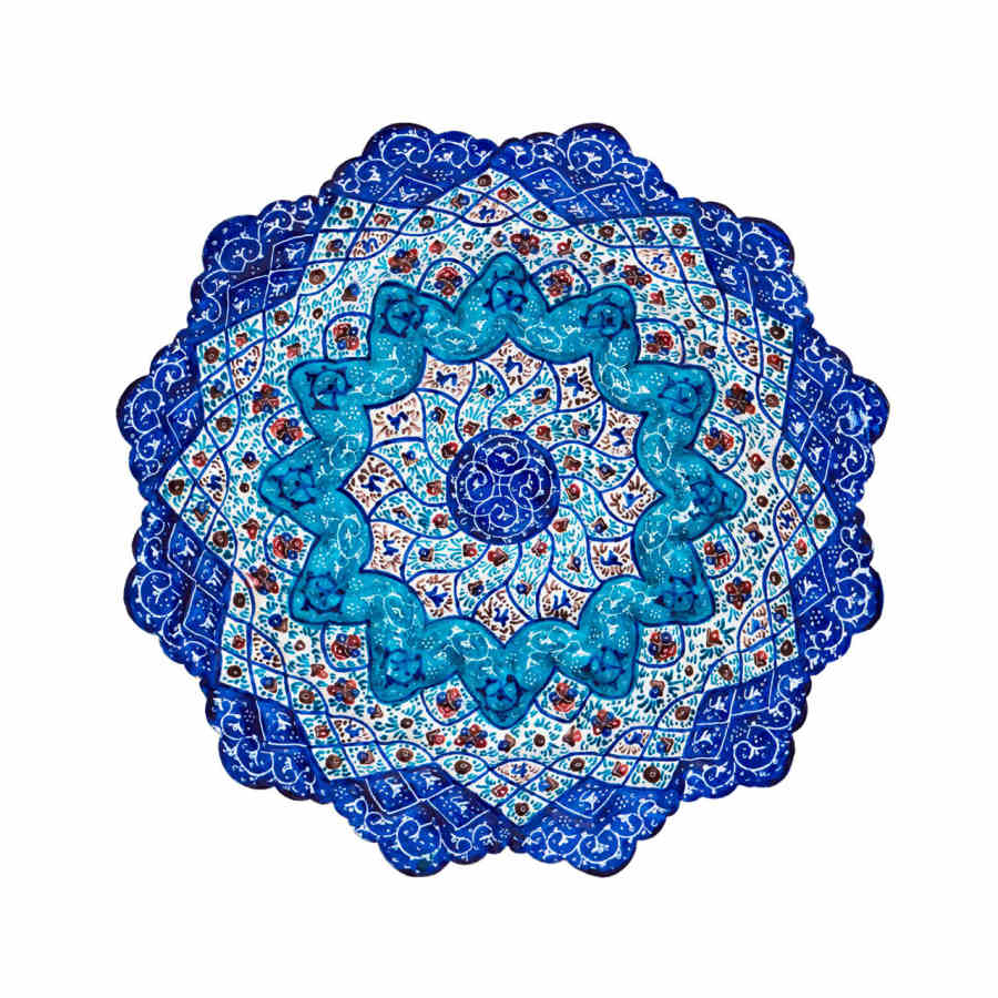 Main image of 装饰铜盘 手绘波斯掐丝珐琅 Bavar