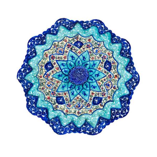 装饰铜盘 手绘波斯掐丝珐琅 Bina