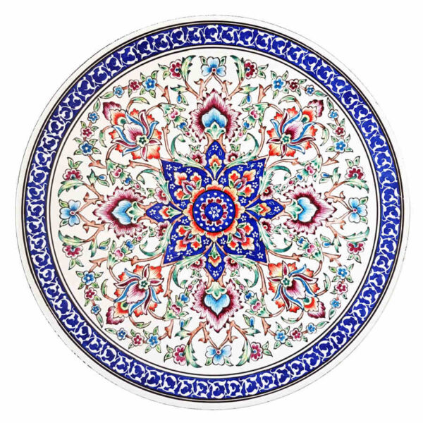装饰铜盘 手绘波斯掐丝珐琅 Sahar