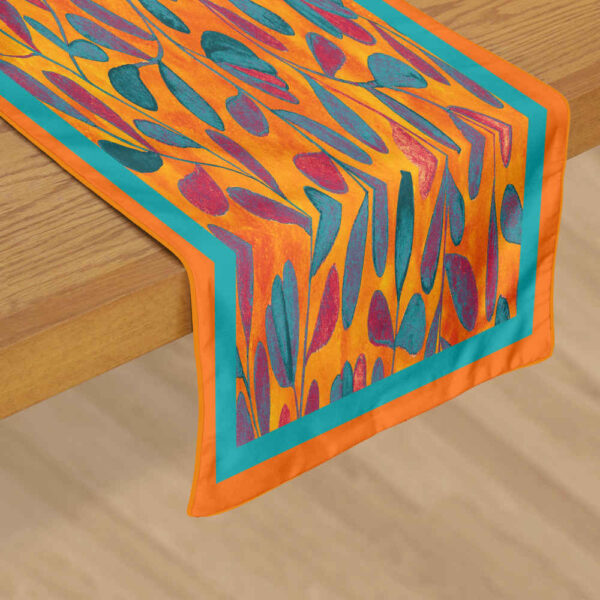 波斯典雅橙色丝绒桌旗 —— Atoosa 款