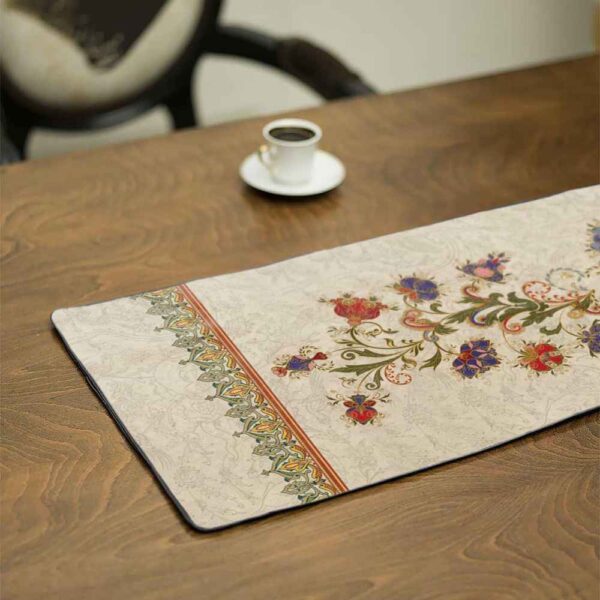 波斯典雅米色丝绒桌旗 —— Afrooz 款