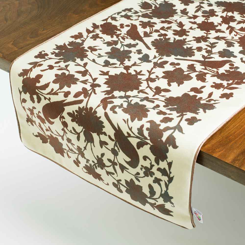 波斯典雅米色丝绒桌旗 —— Tiara 款