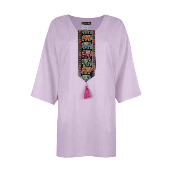 波斯风格女士紫色长款上衣 Soona款