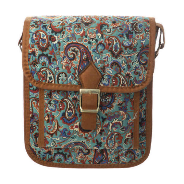波斯 Termeh 斜挎单肩包，波西米亚图案 – Zaman 款