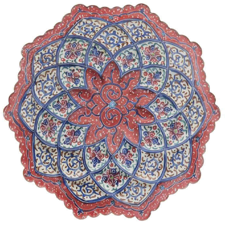 装饰铜盘 手绘波斯掐丝珐琅 Arghavan