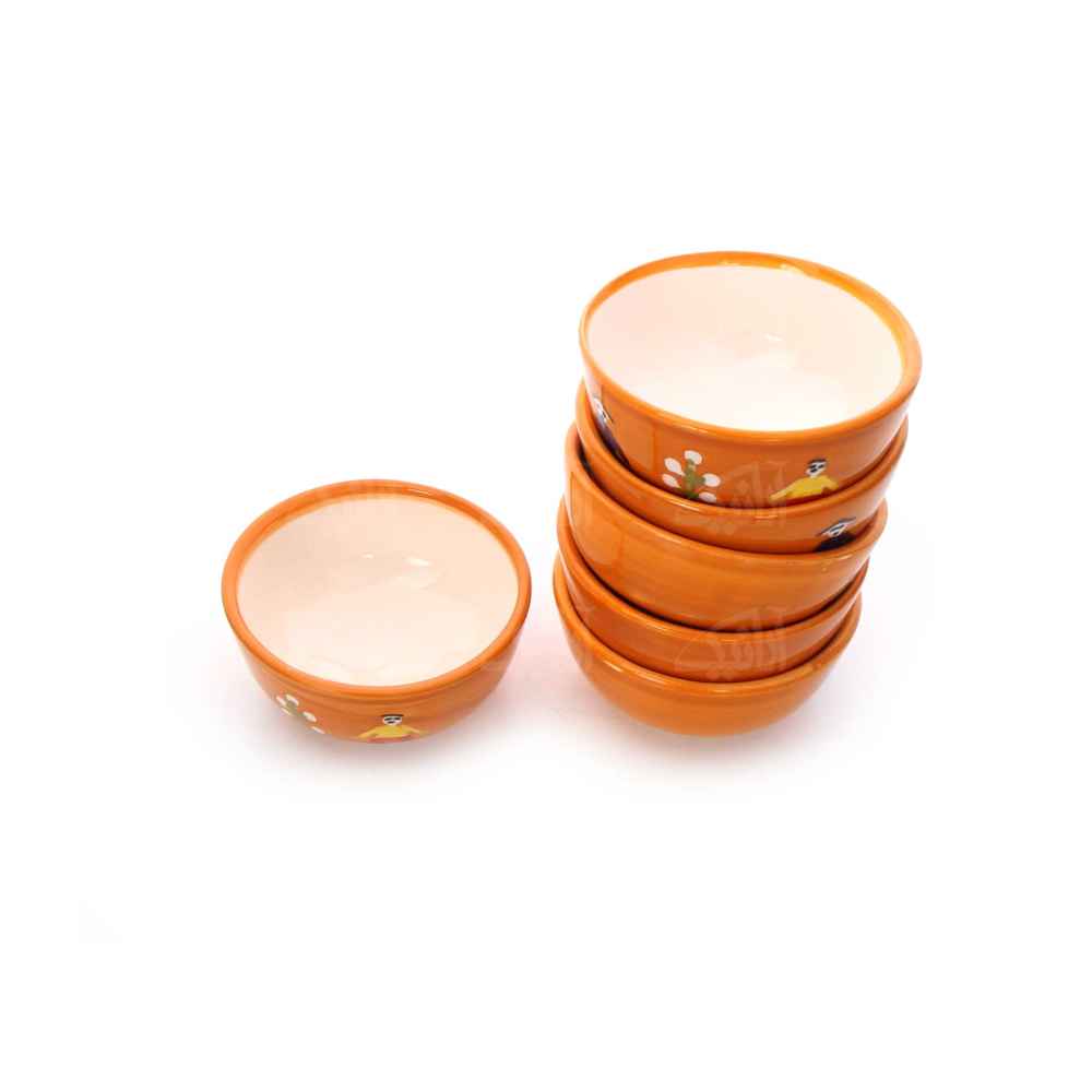 Main image of 六件套 手工装饰陶碗 款式 Galin