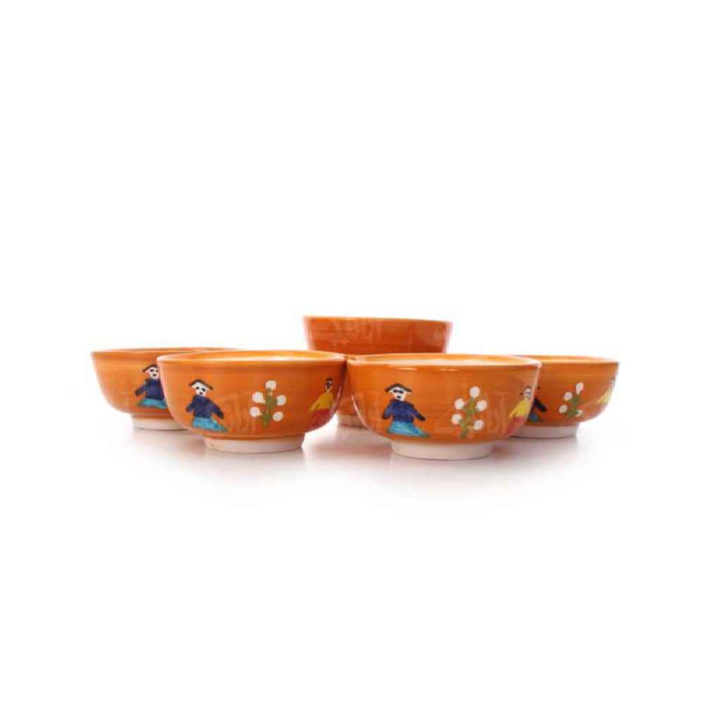 六件套 手工装饰陶碗 款式 Galin