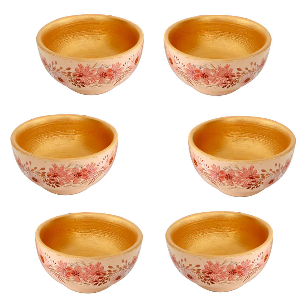 Main image of 六件套 手工装饰陶碗 款式 Spring